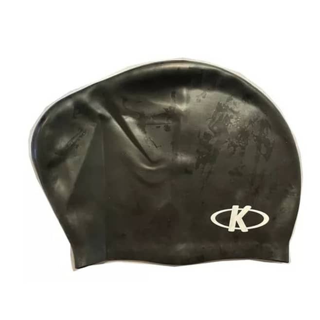 Gorra natacion pelo largo negra